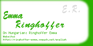 emma ringhoffer business card